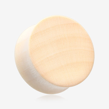 A Pair of Crocodile Wood Double Flared Plug-Yellow